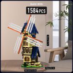 COIL Klocki konstrukcyjne zestaw 1584 elementów wiatrak młyn COIL Klocki konstrukcyjne zestaw 1584 elementów wiatrak młyn