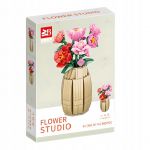 COIL Klocki konstrukcyjne zestaw 550 elementów kwiaty w wazonie czerwone. różowe COIL Klocki konstrukcyjne zestaw 550 elementów kwiaty w wazonie czerwone. różowe