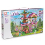 COIL Klocki konstrukcyjne zestaw 504 elementy domek na drzewie