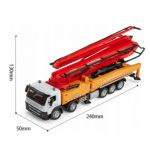 COIL Samochód ciężarowy z pompą do betonu metalowy skala 1:50 COIL Samochód ciężarowy z pompą do betonu metalowy skala 1:50