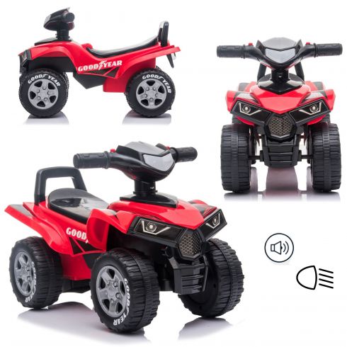 COIL Jeździk Chodzik Pchacz Quad na licencji Good Year czerwony dla dzieci COIL Jeździk Chodzik Pchacz Quad na licencji Good Year czerwony dla dzieci