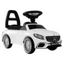COIL Jeździk Chodzik Pchacz Mercedes S65 AMG biały dla dzieci (światła LED)