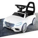 COIL Jeździk Chodzik Pchacz Mercedes S65 AMG biały dla dzieci (światła LED)