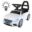 COIL Jeździk Chodzik Pchacz Mercedes S65 AMG biały dla dzieci (światła LED)