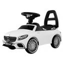 COIL Jeździk Chodzik Pchacz Mercedes S65 AMG biały dla dzieci (światła LED)