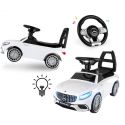 COIL Jeździk Chodzik Pchacz Mercedes S65 AMG biały dla dzieci (światła LED)