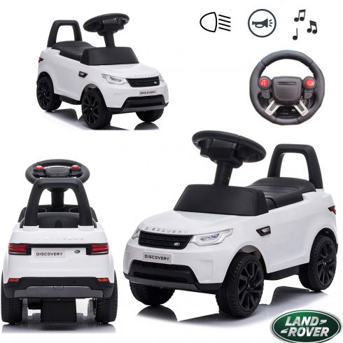 COIL Jeździk na akumulator chodzik pchacz 3w1 samochód Land Rover Discovery samochód duży dla dzieci biały COIL Jeździk na akumulator chodzik pchacz 3w1 samochód Land Rover Discovery samochód duży dla dzieci biały