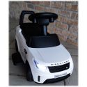 COIL Jeździk na akumulator chodzik pchacz 3w1 samochód Land Rover Discovery samochód duży dla dzieci biały