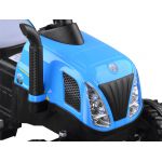 COIL Traktor na akumulator z przyczepą dla dzieci traktorek New Holland pojazd niebieski COIL Traktor na akumulator z przyczepą dla dzieci traktorek New Holland pojazd niebieski