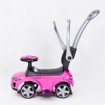 COIL Jeździk pchacz chodzi 3w1 autko dla dzieci duży samochód auto klakson muzyka różowo-czarny