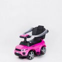 COIL Jeździk pchacz chodzi 3w1 autko dla dzieci duży samochód auto klakson muzyka różowo-czarny