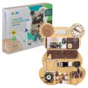 COIL Tablica Manipulacyjna Montessori Drewniana Miś