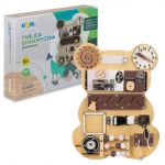 COIL Tablica Manipulacyjna Montessori Drewniana Miś COIL Tablica Manipulacyjna Montessori Drewniana Miś
