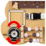 COIL Tablica Manipulacyjna Montessori Drewniana Miś COIL Tablica Manipulacyjna Montessori Drewniana Miś