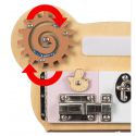 COIL Tablica Manipulacyjna Montessori Drewniana Miś