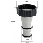 COIL Adapter do węża basenowego do basenów Intex. Bestway uniwersalny 32/38mm (zestaw 2 sztuk) COIL Adapter do węża basenowego do basenów Intex. Bestway uniwersalny 32/38mm (zestaw 2 sztuk)