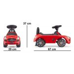 COIL Jeździk pchacz chodzik 3W1 Mercedes AMG Auto samochód duży dla dzieci czerwony
