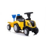 COIL Jeździk pchacz chodzik traktor New Holland z przyczepką dla dzieci żółty COIL Jeździk pchacz chodzik traktor New Holland z przyczepką dla dzieci żółty