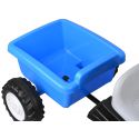 COIL Traktor na akumulator z przyczepą dla dzieci traktorek New Holland pojazd niebieski