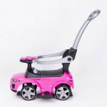 COIL Jeździk pchacz chodzi 3w1 autko dla dzieci duży samochód auto klakson muzyka różowo-czarny