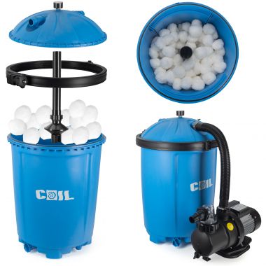COIL Pompa piaskowa do basenu Bestway Intex. wydajność 8500l/h + kulki filtracyjne Aquallon 925g
