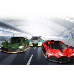 COIL Tor wyścigowy samochodowy zestaw auta tory wyścigowe pętla licencja AUDI Bugatti 6.2m skala 1:64