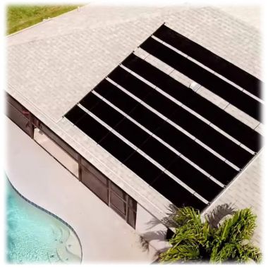 COIL PANEL SOLARNY SŁONECZNY DO PODGRZEWANIA WODY W BASENIE ELASTYCZNY 0.6x3.05m  2SZT