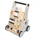 COIL Chodzik pchacz interaktywny dla dzieci jeździk edukacyjny 2w1 sorter czarno-biały