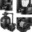 COIL Pompa piaskowa do basenu 800W. wydajność 19000l/h samozasysająca zbiornik 125l