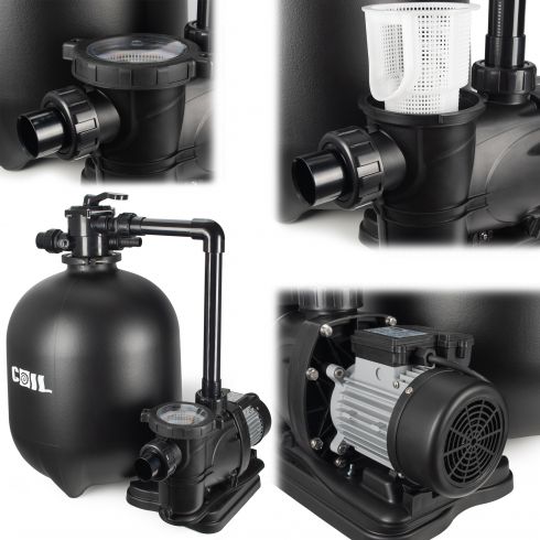 COIL Pompa piaskowa do basenu 800W. wydajność 19000l/h samozasysająca zbiornik 125l COIL Pompa piaskowa do basenu 800W. wydajność 19000l/h samozasysająca zbiornik 125l