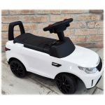 COIL Jeździk na akumulator chodzik pchacz 3w1 samochód Land Rover Discovery samochód duży dla dzieci biały