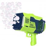 COIL Pistolet do baniek mydlanych + płyn bańki mydlane automat 132 Bazooka zielony
