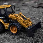 COIL Koparka ładowarka budowlana metalowa skala 1:50