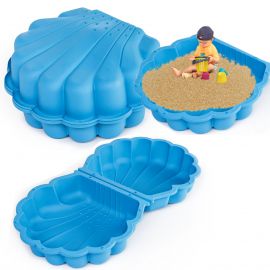 COIL Sandbox Closed Large Pool 2in1 Scallop Plastic XXL Cover Blue