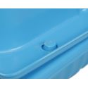 COIL Piaskownica zamykana duża basen 2w1 muszelka plastikowa XXL pokrywa niebieska