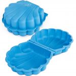 COIL Piaskownica zamykana duża basen 2w1 muszelka plastikowa XXL pokrywa niebieska