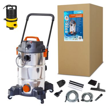 COIL Odkurzacz basenowy do basenu oczka wodnego do czyszczenia basenów 1400W ręczny z pompą praca ciągła