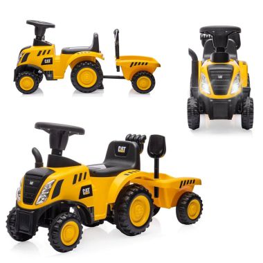 COIL Reiter-Traktor-Bulldozer-gelbe Lizenzkatze + Schaufel und Grafiken