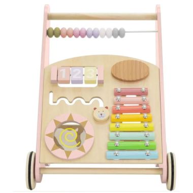 COIL Walker Interactive Pushion voor kinderen Educatief rijden 2in1 Roze Sorteerder