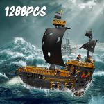 COIL Structurele blokken set van 1288 el elementen. Piratenschip