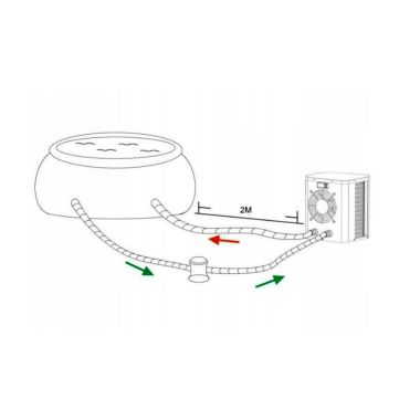 Pompe à chaleur Bevo pour chauffe-eau de piscine dans la piscine jusqu'à 13m3 4.2kw
