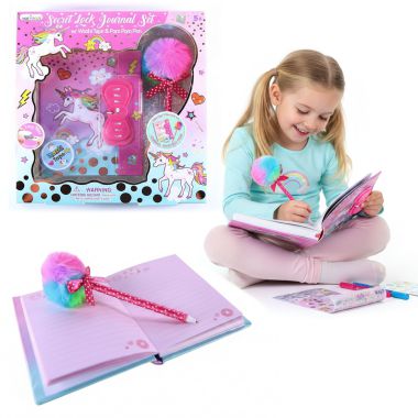 COIL Dagboek met een slogan geschenk set pen met een kwastband 3in1 eenhoorn eenhoorn