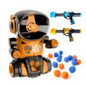 COIL Jeu d'arcade pour les enfants Tir de la cible Robot + 2 pistolet + 24 balles orange