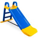 COIL Slide slide Large for children 140 cm Garden slide Solid with a blue-yellow ladder