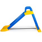 COIL Slide slide Large for children 140 cm Garden slide Solid with a blue-yellow ladder