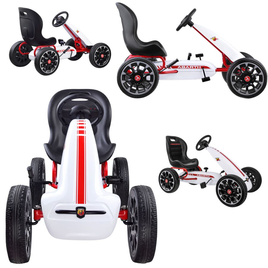 COIL GOKART NA Pédales pour frein de roue pour enfants Big Abarth Super cadeau blanc