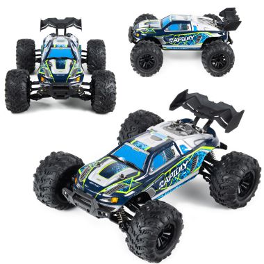 COIL Remote controlled car Auto RC 4x4 off-road on remote control Big scale 1:16 Rapidly blue