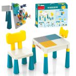 COIL Multifunctional table top for laying 2in1 blocks for children + square chair