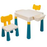 COIL Multifunctional table top for laying 2in1 blocks for children + square chair