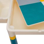 COIL Multifunctional table top for laying 2in1 blocks for children + square chair